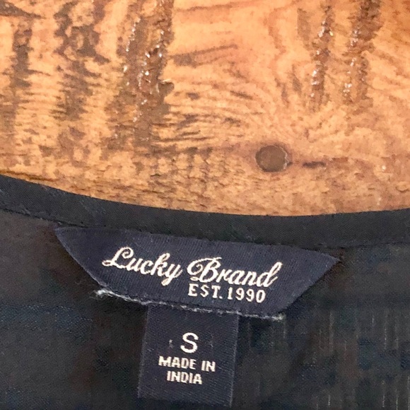 LOW PRICE!! Lucky Brand chevron 3/4 length top - Picture 5 of 5